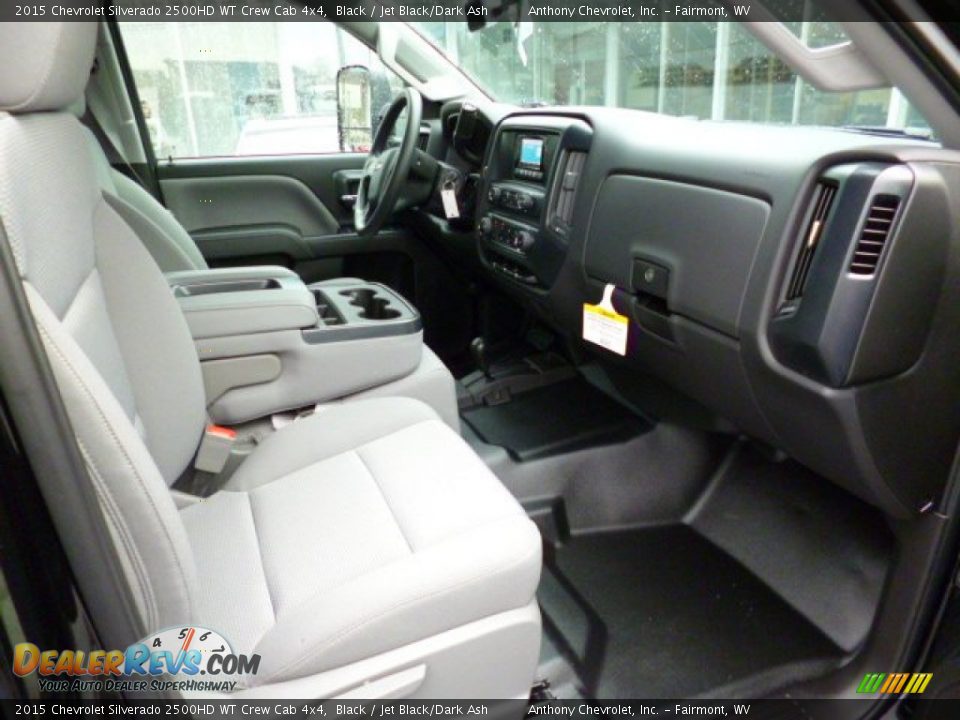 2015 Chevrolet Silverado 2500HD WT Crew Cab 4x4 Black / Jet Black/Dark Ash Photo #9