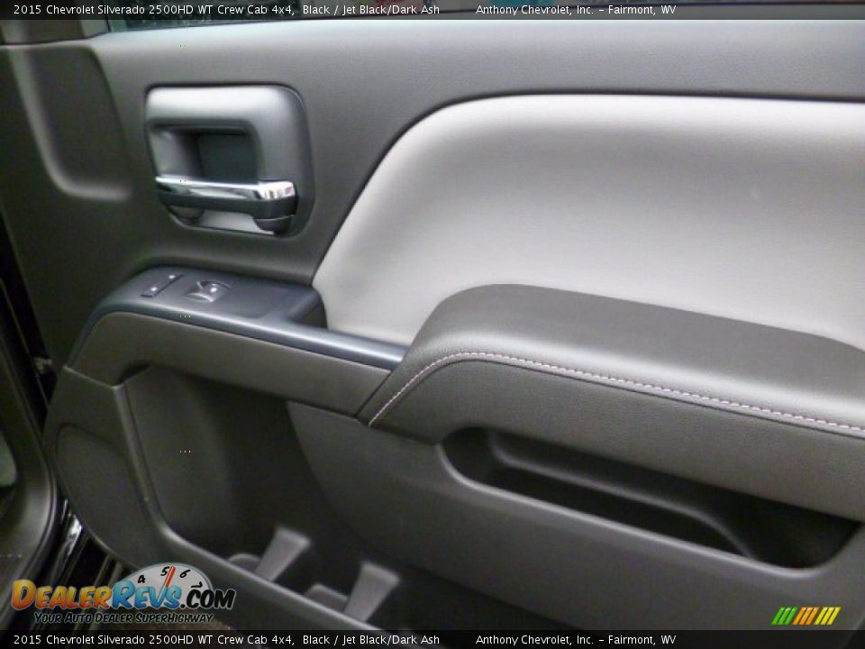2015 Chevrolet Silverado 2500HD WT Crew Cab 4x4 Black / Jet Black/Dark Ash Photo #10