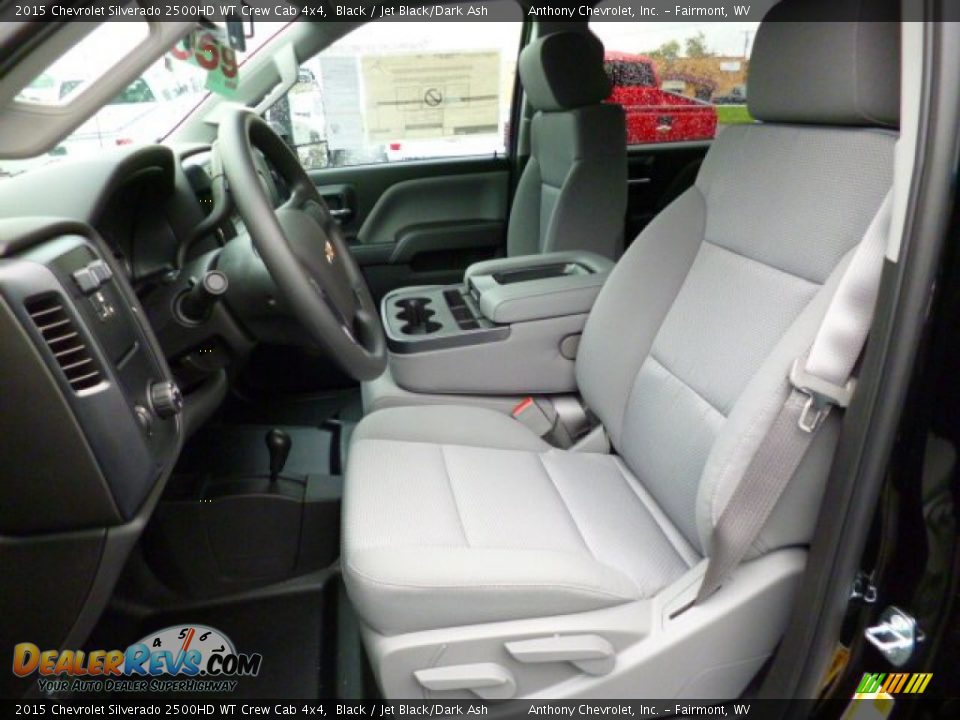 2015 Chevrolet Silverado 2500HD WT Crew Cab 4x4 Black / Jet Black/Dark Ash Photo #15