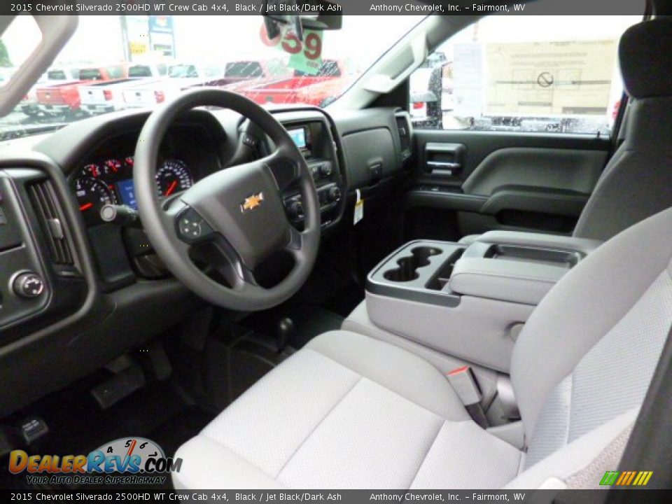 2015 Chevrolet Silverado 2500HD WT Crew Cab 4x4 Black / Jet Black/Dark Ash Photo #16