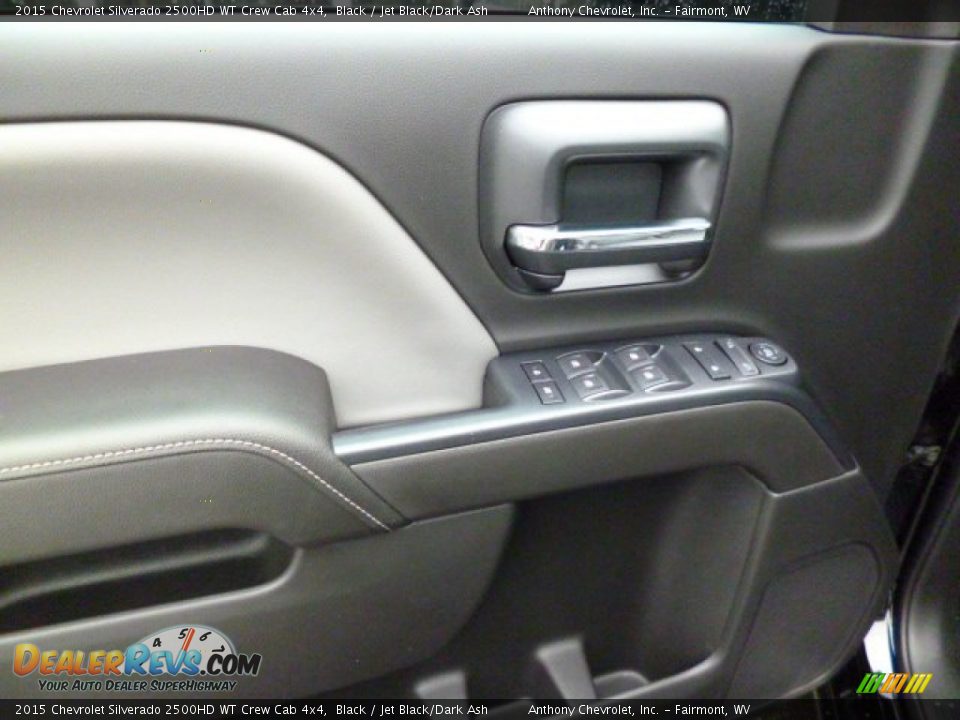 2015 Chevrolet Silverado 2500HD WT Crew Cab 4x4 Black / Jet Black/Dark Ash Photo #17