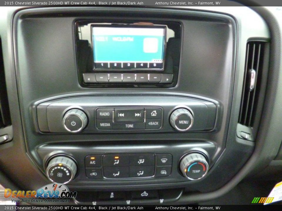 2015 Chevrolet Silverado 2500HD WT Crew Cab 4x4 Black / Jet Black/Dark Ash Photo #19