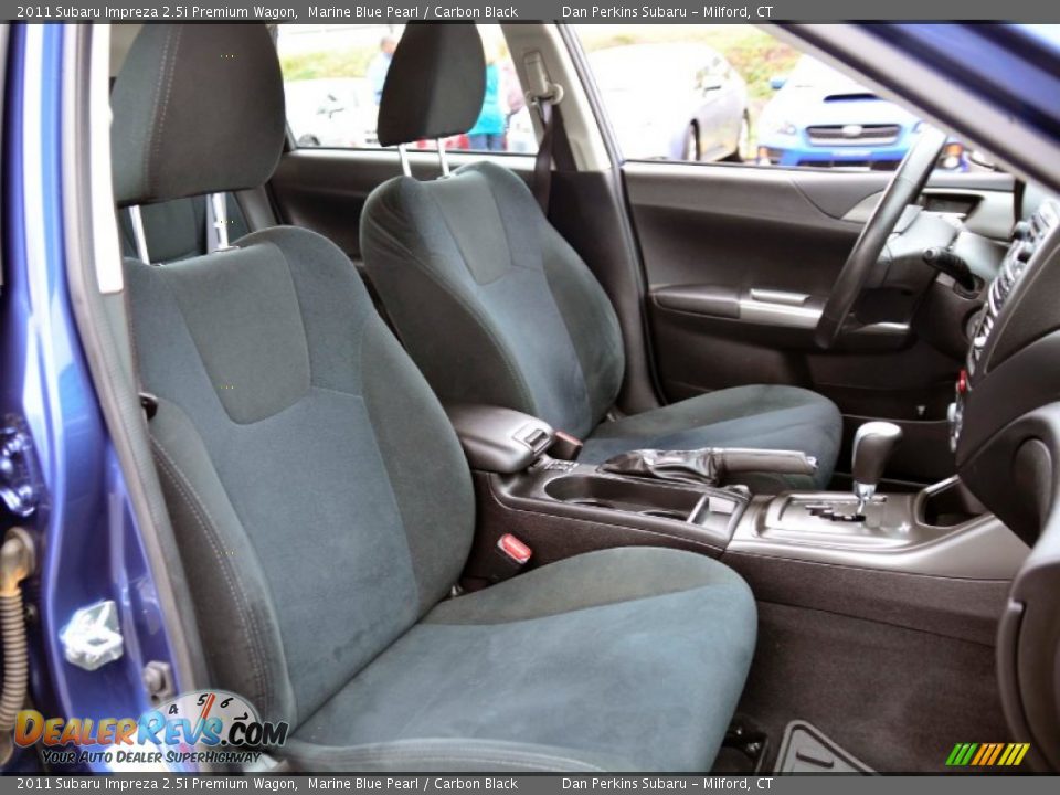 2011 Subaru Impreza 2.5i Premium Wagon Marine Blue Pearl / Carbon Black Photo #12