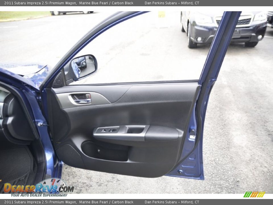 2011 Subaru Impreza 2.5i Premium Wagon Marine Blue Pearl / Carbon Black Photo #18