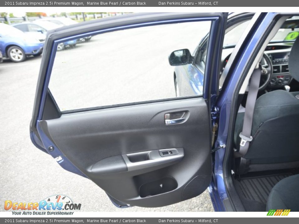 2011 Subaru Impreza 2.5i Premium Wagon Marine Blue Pearl / Carbon Black Photo #19