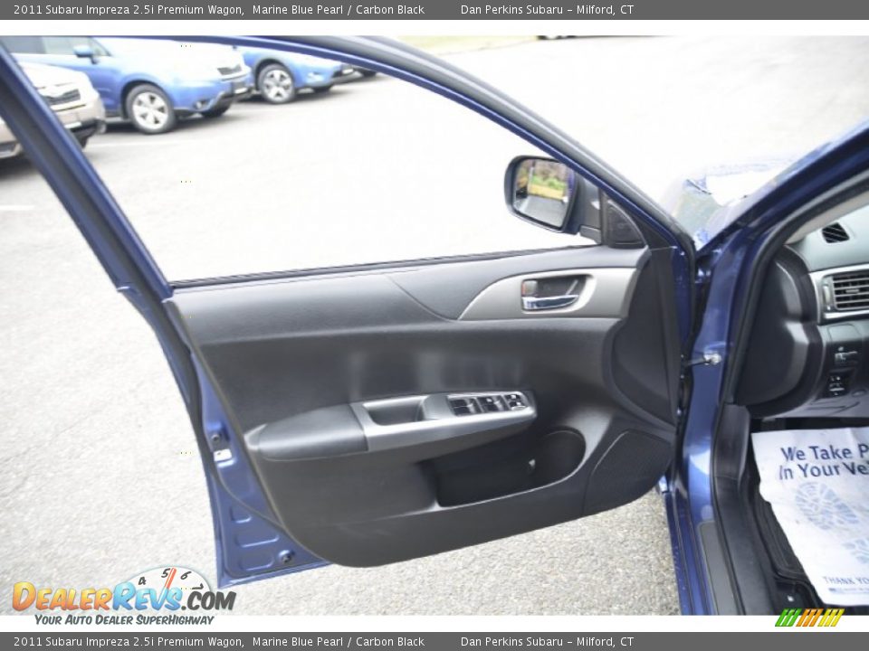 2011 Subaru Impreza 2.5i Premium Wagon Marine Blue Pearl / Carbon Black Photo #20