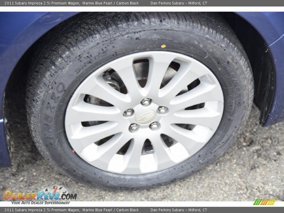 2011 Subaru Impreza 2.5i Premium Wagon Marine Blue Pearl / Carbon Black Photo #22
