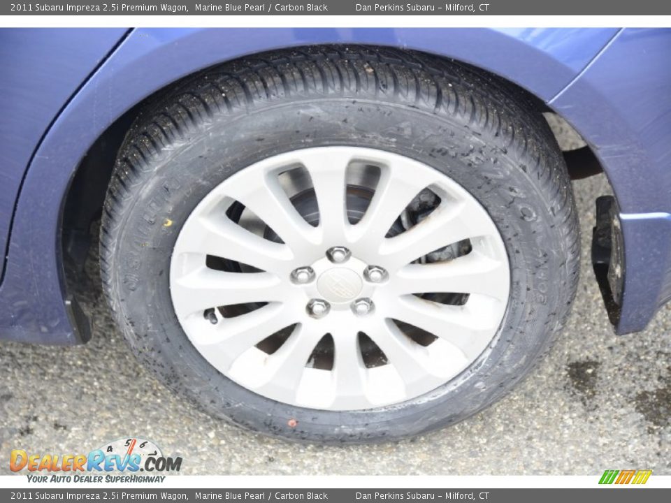2011 Subaru Impreza 2.5i Premium Wagon Marine Blue Pearl / Carbon Black Photo #24