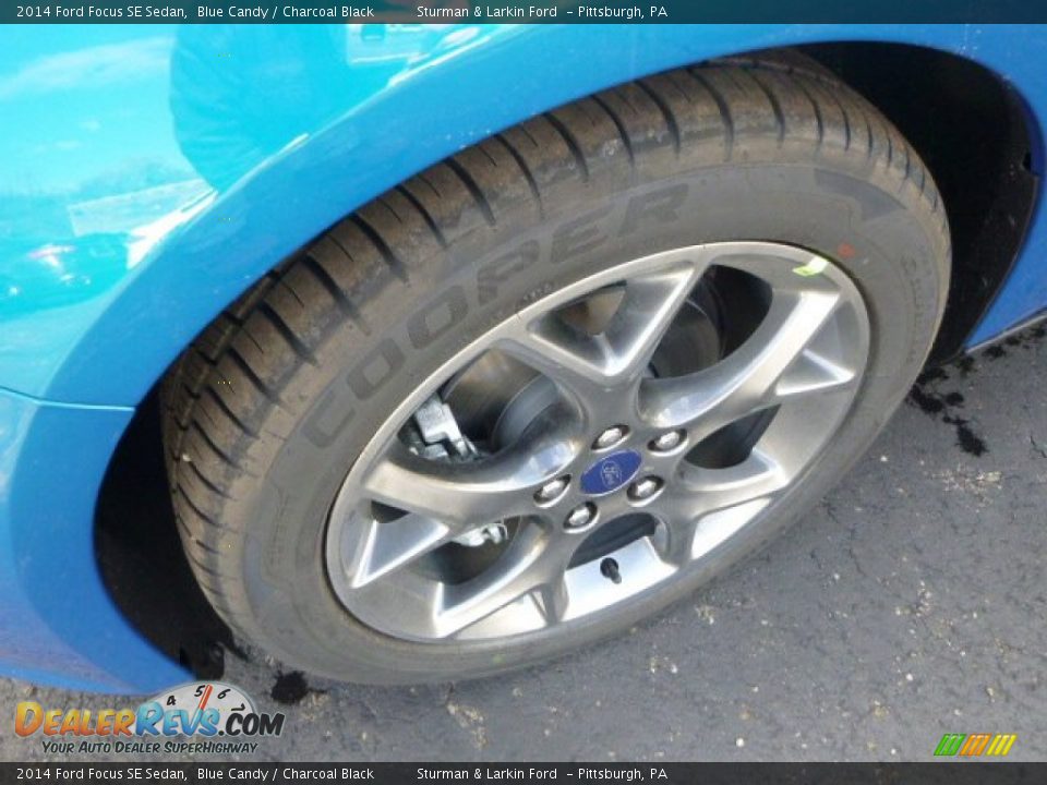 2014 Ford Focus SE Sedan Blue Candy / Charcoal Black Photo #7