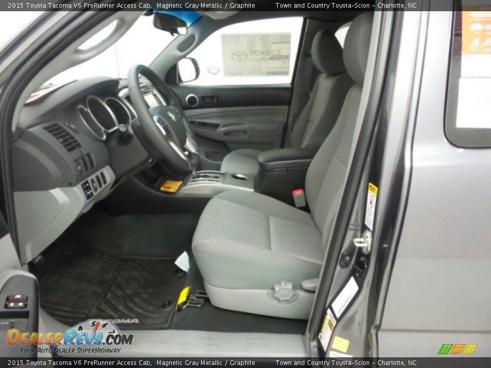 2015 Toyota Tacoma V6 PreRunner Access Cab Magnetic Gray Metallic / Graphite Photo #13