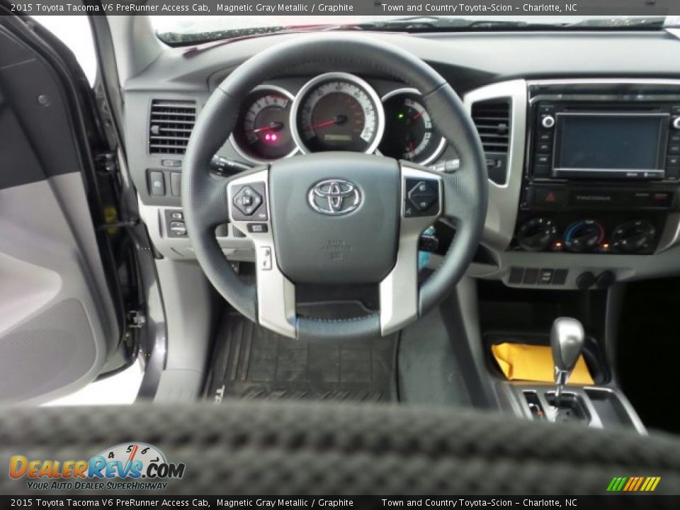 2015 Toyota Tacoma V6 PreRunner Access Cab Magnetic Gray Metallic / Graphite Photo #18