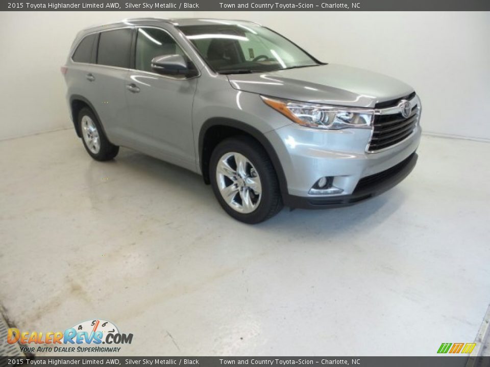 2015 Toyota Highlander Limited AWD Silver Sky Metallic / Black Photo #2