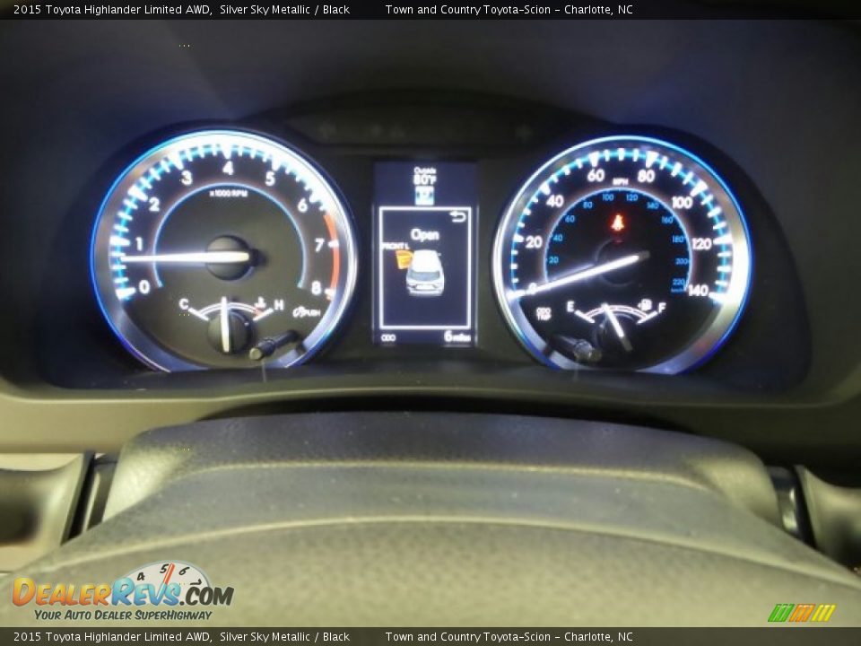 2015 Toyota Highlander Limited AWD Silver Sky Metallic / Black Photo #19