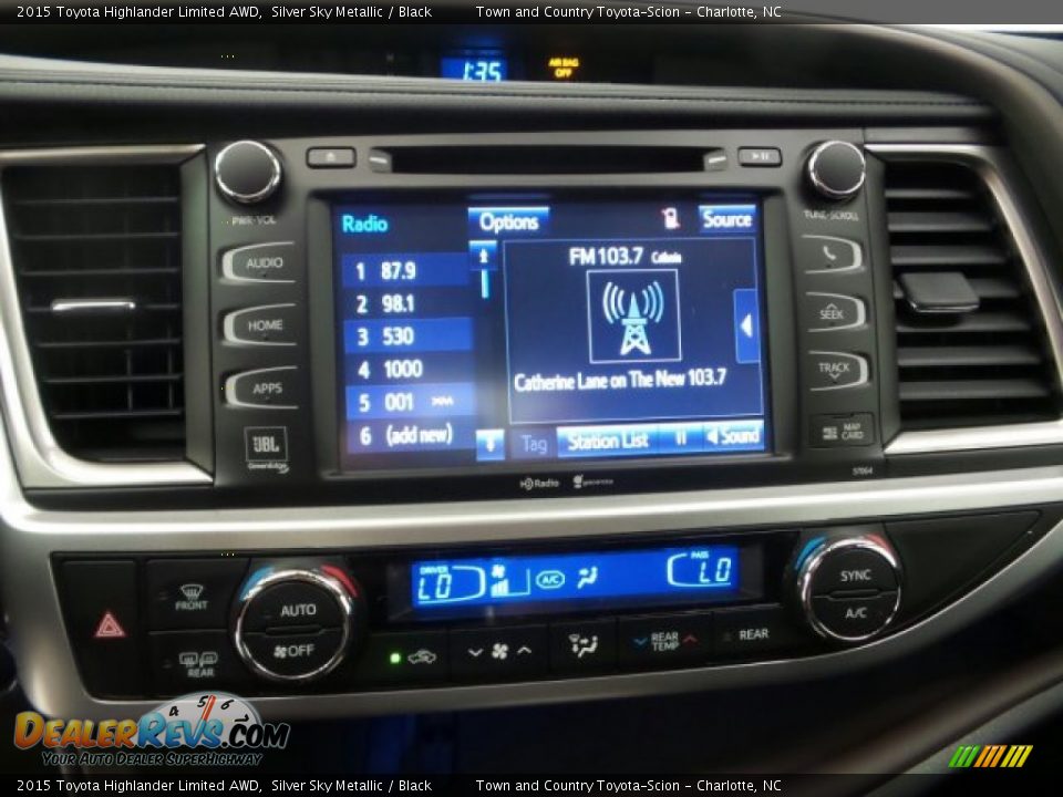 2015 Toyota Highlander Limited AWD Silver Sky Metallic / Black Photo #21