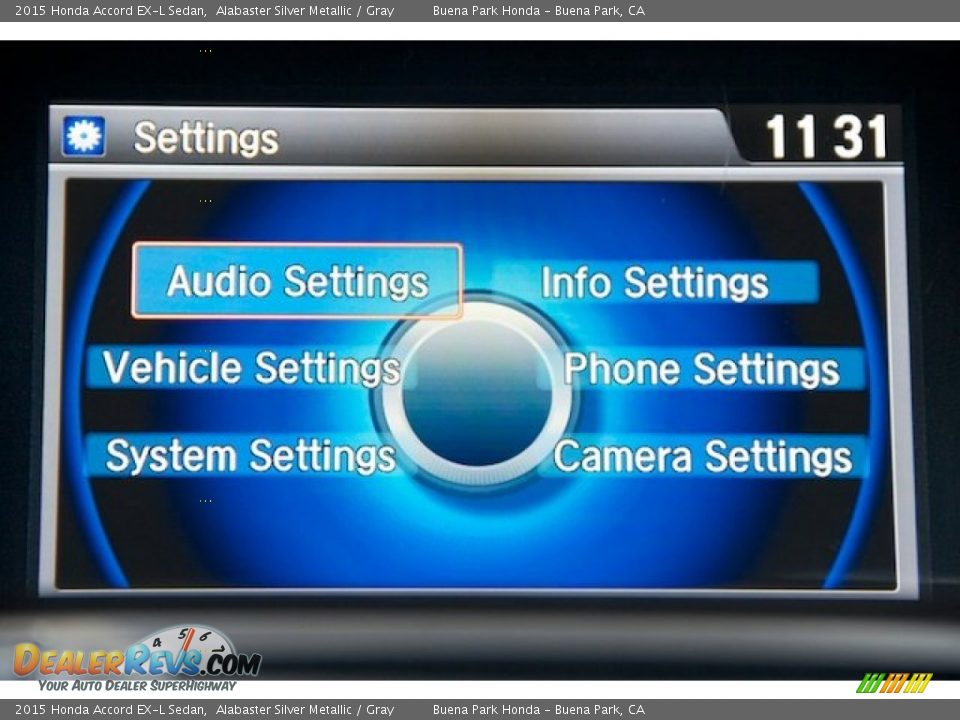 2015 Honda Accord EX-L Sedan Alabaster Silver Metallic / Gray Photo #17