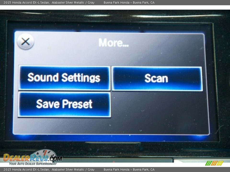 2015 Honda Accord EX-L Sedan Alabaster Silver Metallic / Gray Photo #18