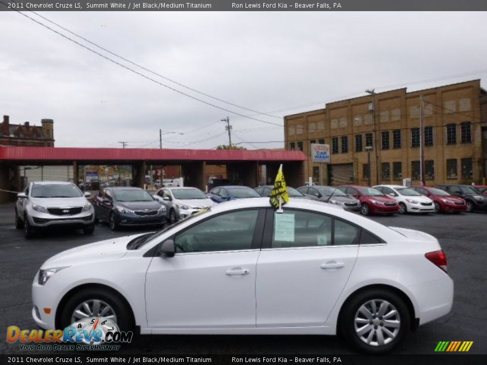 2011 Chevrolet Cruze LS Summit White / Jet Black/Medium Titanium Photo #5