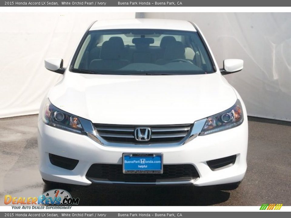 2015 Honda Accord LX Sedan White Orchid Pearl / Ivory Photo #2