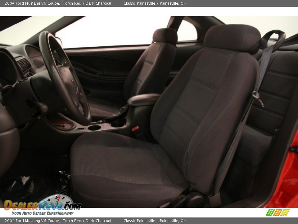 Front Seat of 2004 Ford Mustang V6 Coupe Photo #7