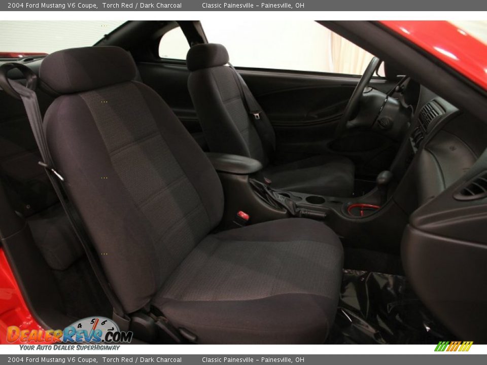 Front Seat of 2004 Ford Mustang V6 Coupe Photo #17