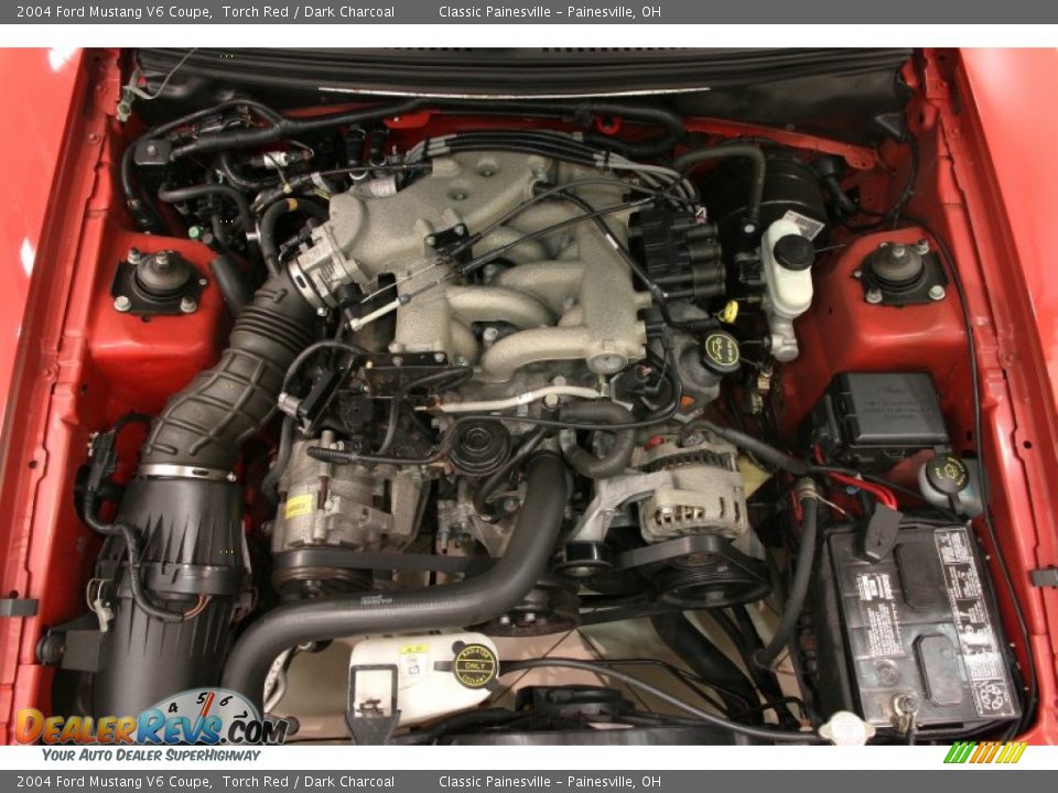 2004 Ford Mustang V6 Coupe 3.8 Liter OHV 12-Valve V6 Engine Photo #21