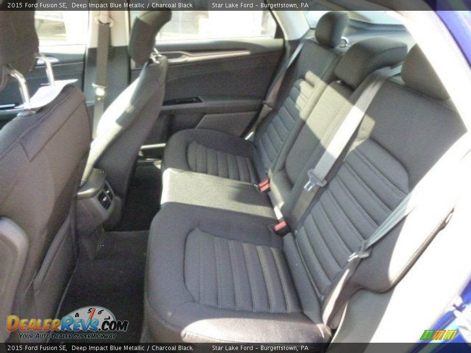2015 Ford Fusion SE Deep Impact Blue Metallic / Charcoal Black Photo #10