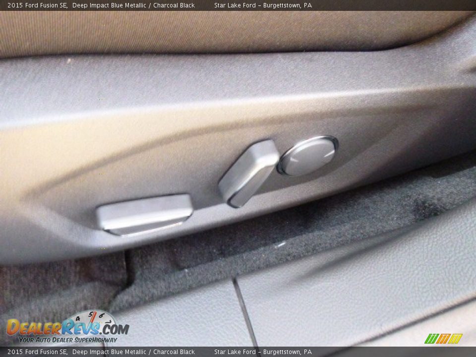 2015 Ford Fusion SE Deep Impact Blue Metallic / Charcoal Black Photo #13