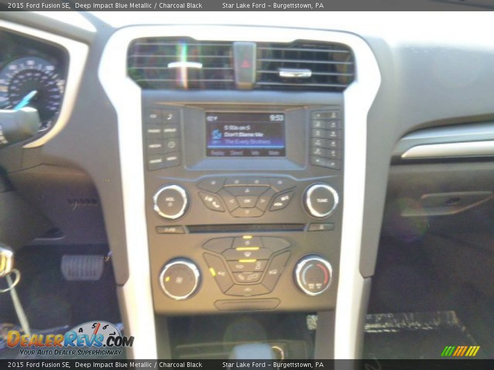 2015 Ford Fusion SE Deep Impact Blue Metallic / Charcoal Black Photo #15