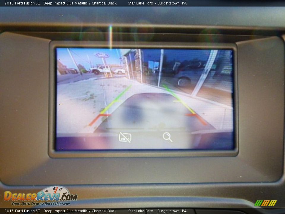 2015 Ford Fusion SE Deep Impact Blue Metallic / Charcoal Black Photo #16