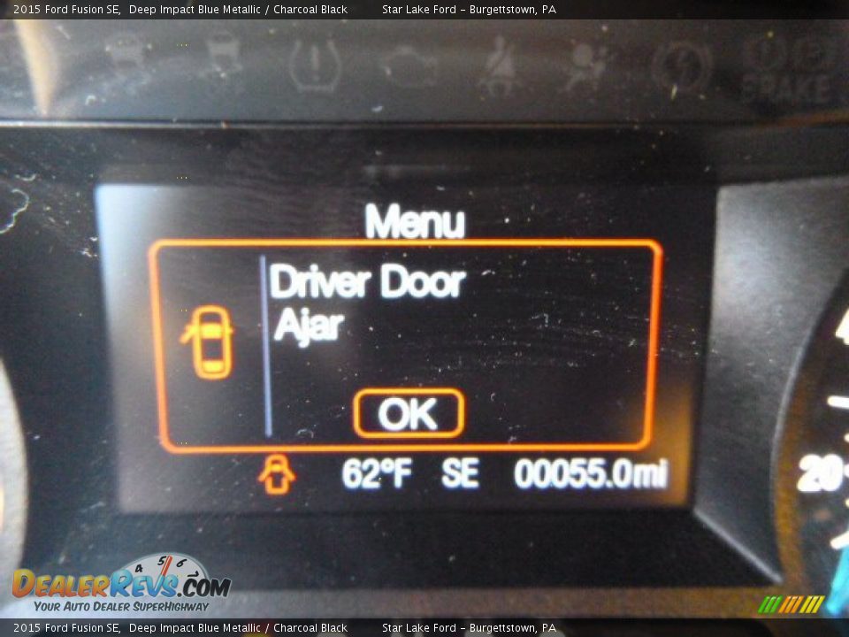 2015 Ford Fusion SE Deep Impact Blue Metallic / Charcoal Black Photo #19