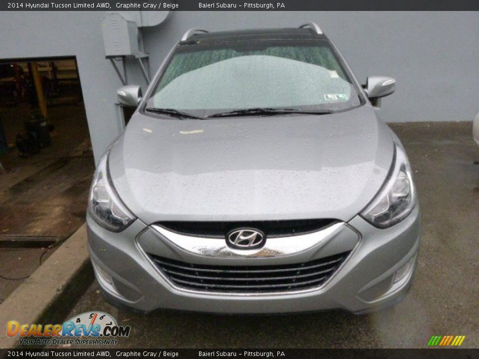 2014 Hyundai Tucson Limited AWD Graphite Gray / Beige Photo #2