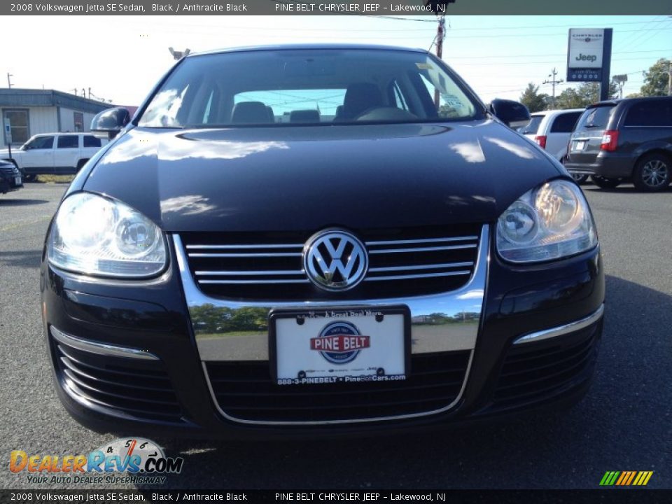 2008 Volkswagen Jetta SE Sedan Black / Anthracite Black Photo #2