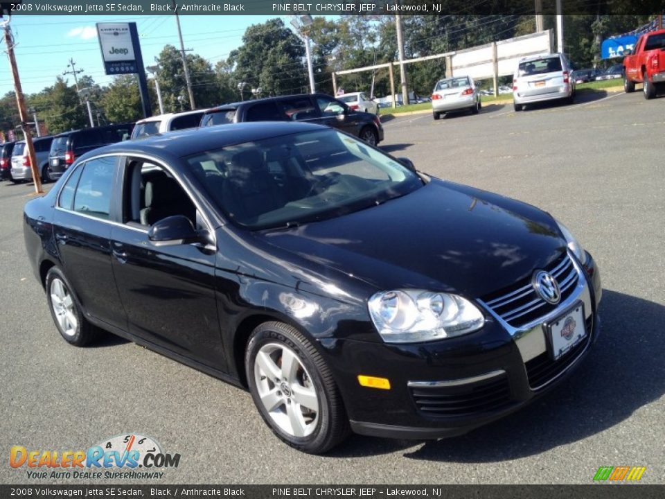 2008 Volkswagen Jetta SE Sedan Black / Anthracite Black Photo #3
