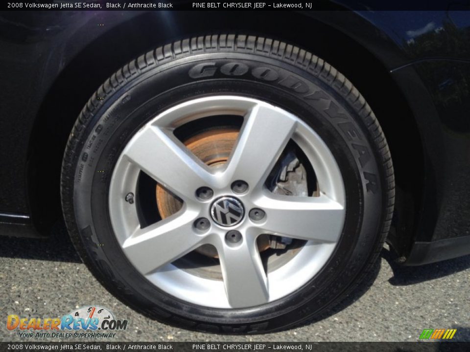 2008 Volkswagen Jetta SE Sedan Black / Anthracite Black Photo #4