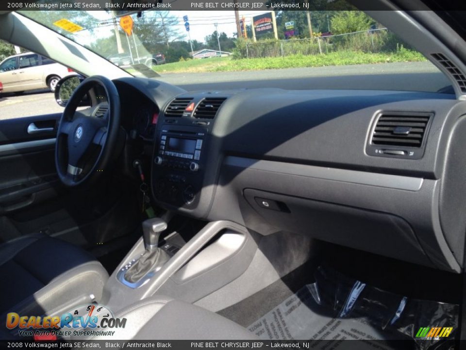 2008 Volkswagen Jetta SE Sedan Black / Anthracite Black Photo #6