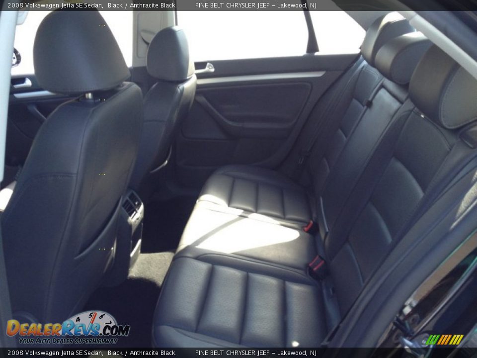 2008 Volkswagen Jetta SE Sedan Black / Anthracite Black Photo #11