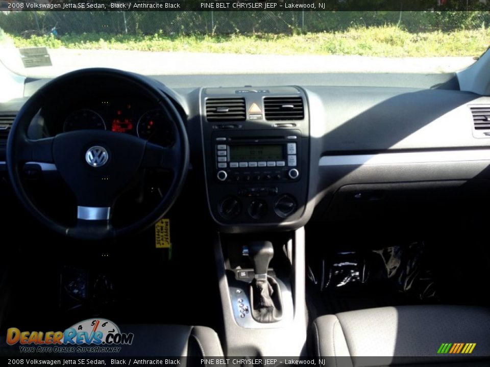 2008 Volkswagen Jetta SE Sedan Black / Anthracite Black Photo #12