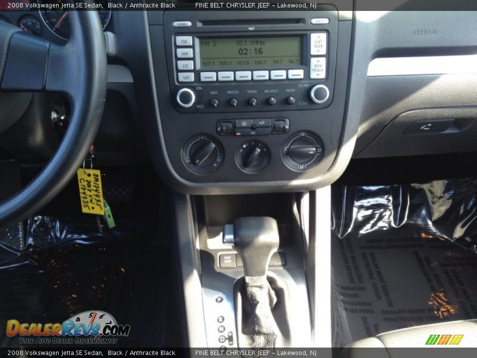 2008 Volkswagen Jetta SE Sedan Black / Anthracite Black Photo #14