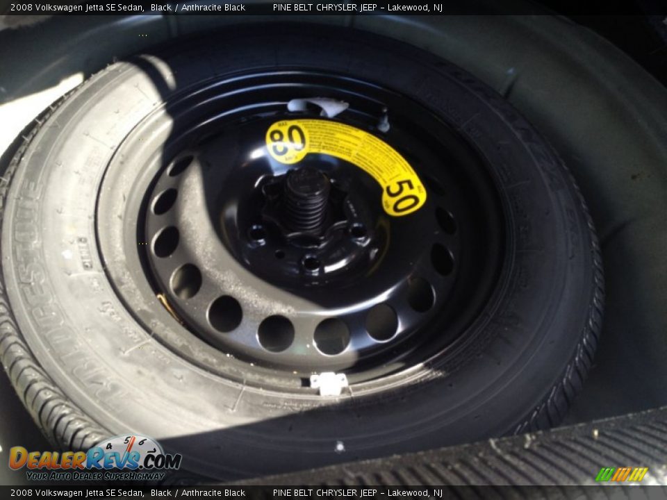 2008 Volkswagen Jetta SE Sedan Black / Anthracite Black Photo #20