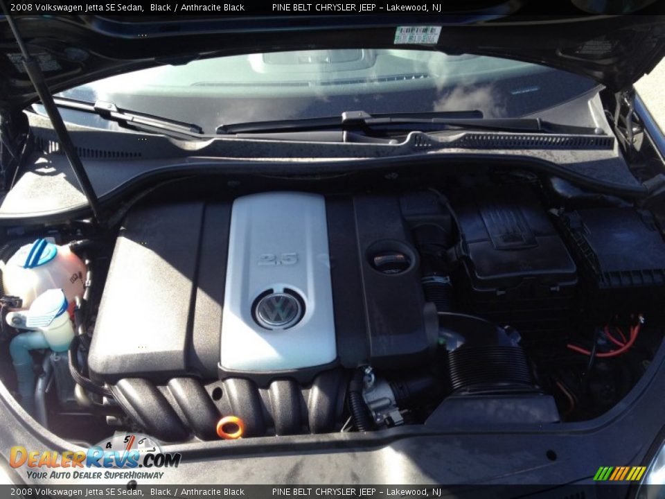 2008 Volkswagen Jetta SE Sedan Black / Anthracite Black Photo #21