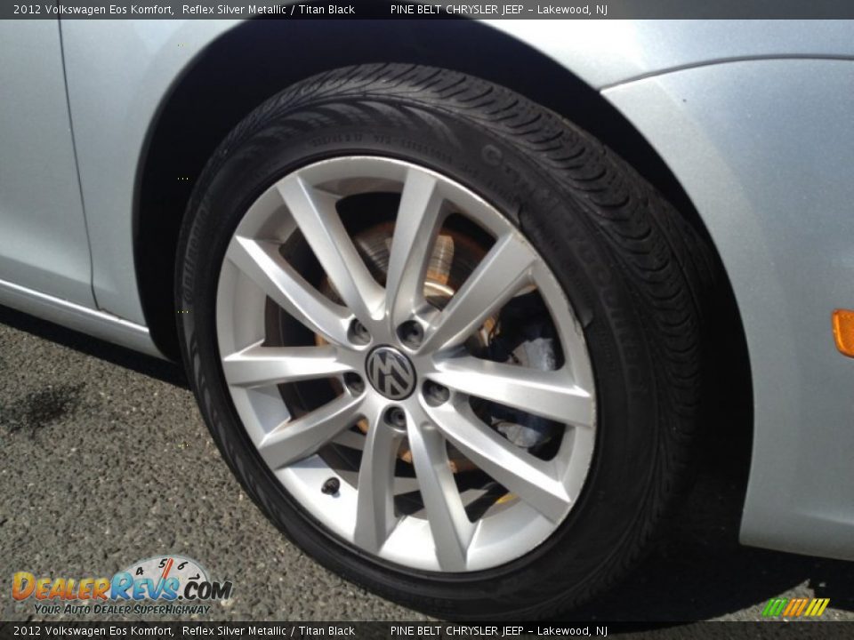 2012 Volkswagen Eos Komfort Reflex Silver Metallic / Titan Black Photo #4