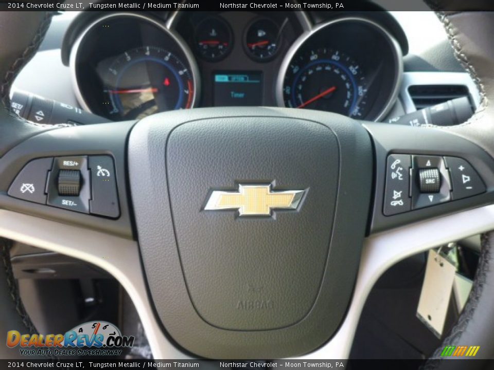 2014 Chevrolet Cruze LT Tungsten Metallic / Medium Titanium Photo #16