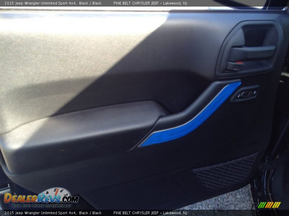 2015 Jeep Wrangler Unlimited Sport 4x4 Black / Black Photo #8