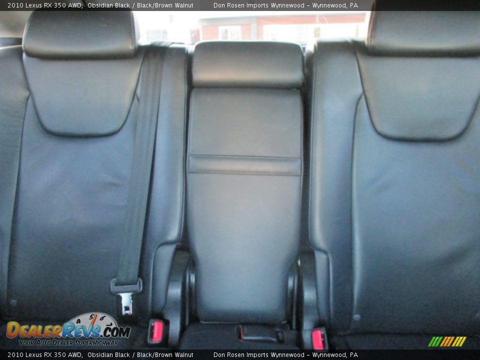 2010 Lexus RX 350 AWD Obsidian Black / Black/Brown Walnut Photo #12