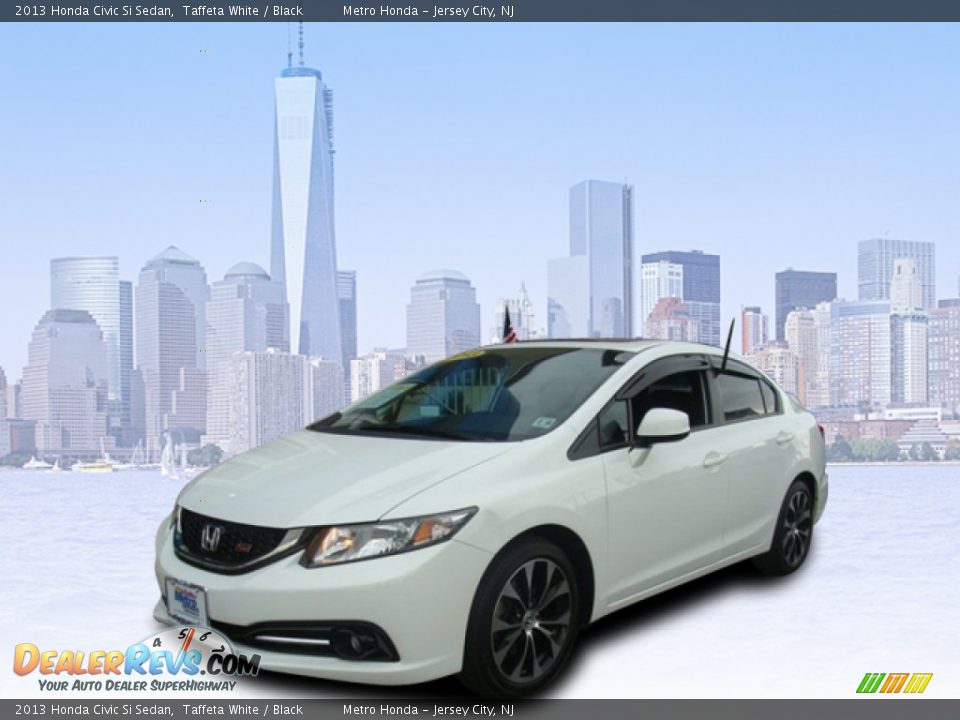 2013 Honda Civic Si Sedan Taffeta White / Black Photo #1