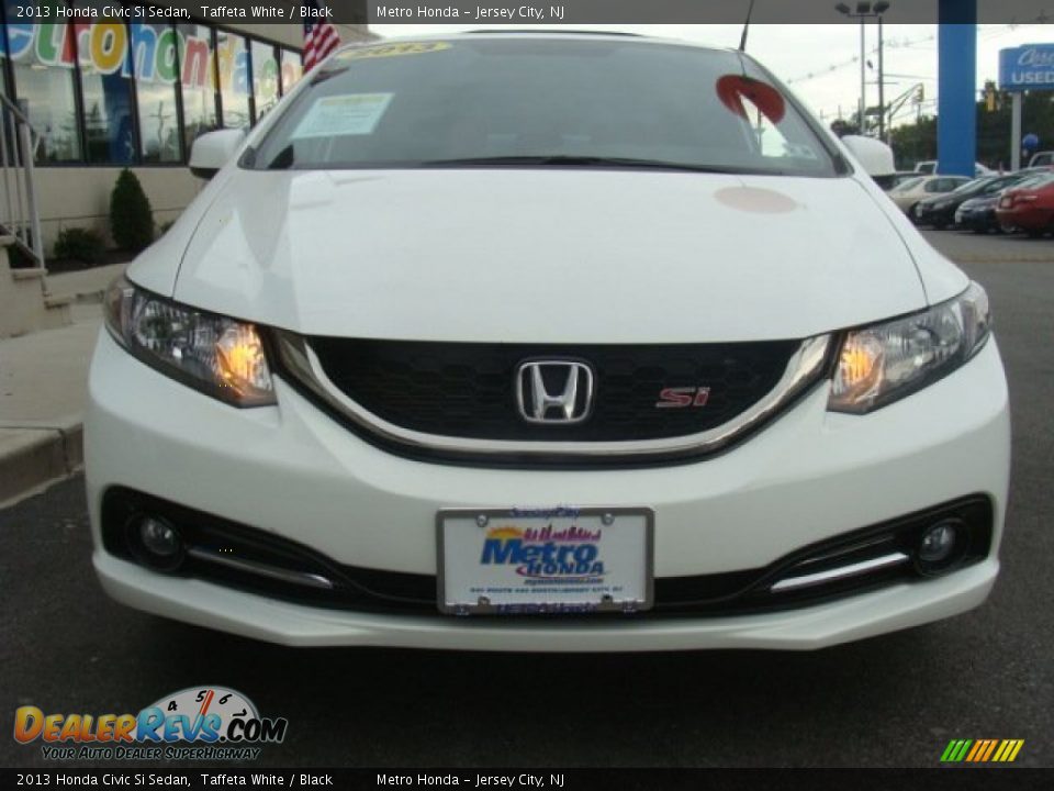 2013 Honda Civic Si Sedan Taffeta White / Black Photo #2
