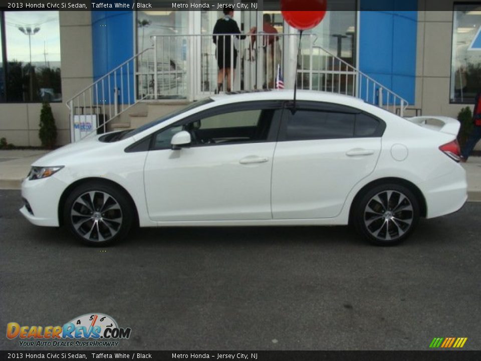 2013 Honda Civic Si Sedan Taffeta White / Black Photo #3