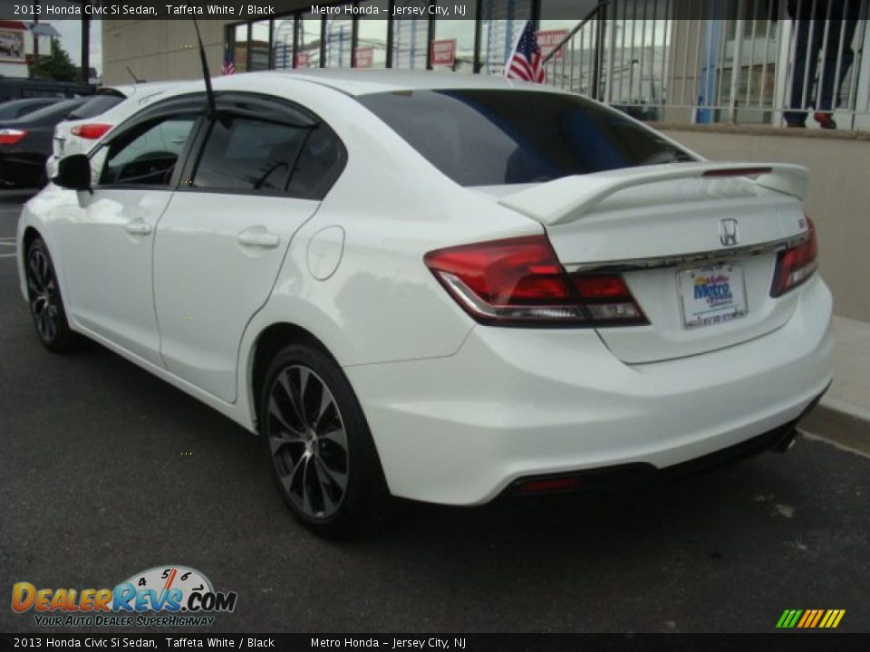 2013 Honda Civic Si Sedan Taffeta White / Black Photo #4