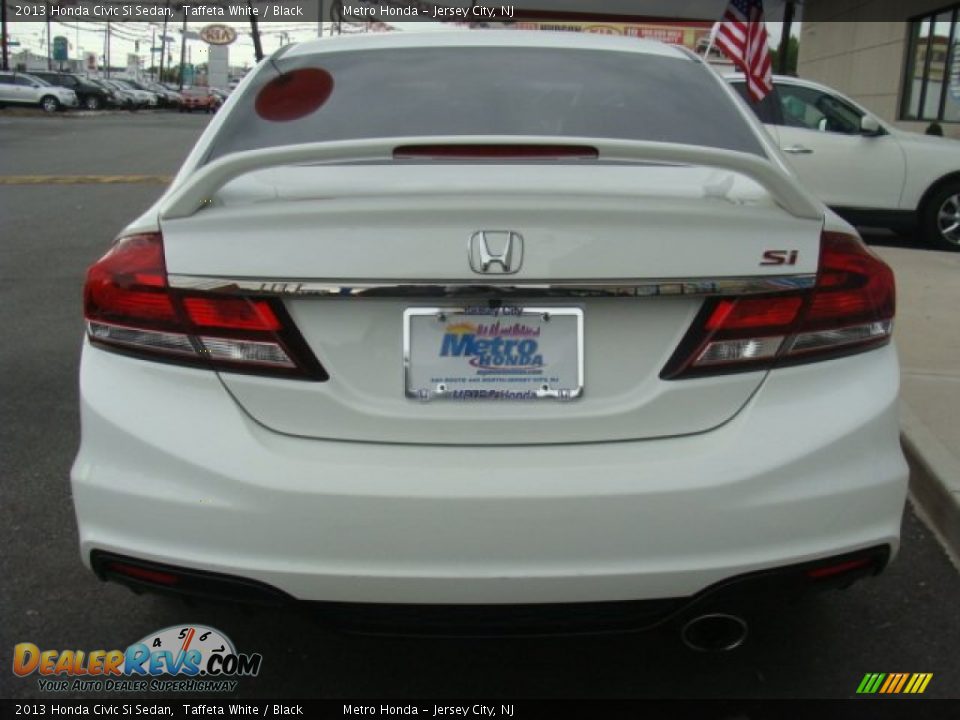 2013 Honda Civic Si Sedan Taffeta White / Black Photo #5
