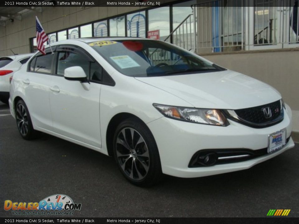 2013 Honda Civic Si Sedan Taffeta White / Black Photo #6